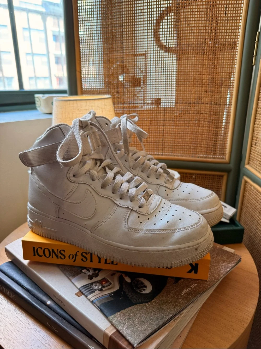 Nike Air Force 1 High ’07 Triple White GS Youth 7Y Sneakers DH2943-111